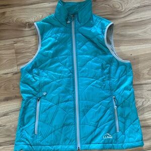L.L. Bean Turquoise Quilted Vest